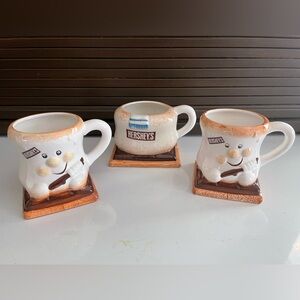 Ceramic Mug Set  - White and Brown